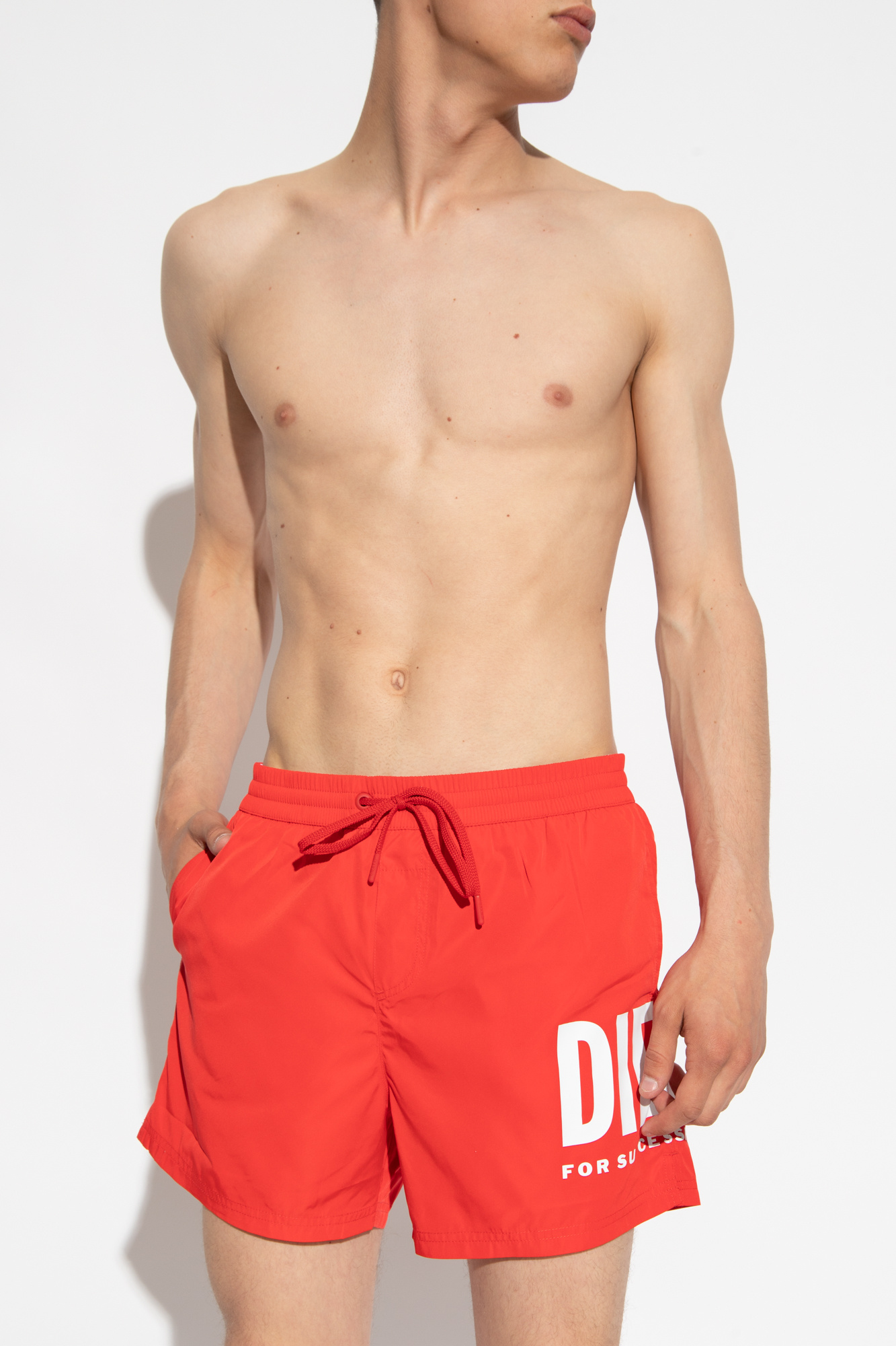 Red BMBX NICO swim shorts Diesel Vitkac Canada